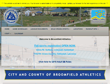 Tablet Screenshot of broomfieldathletics.com